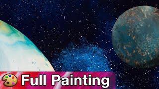 Original Painting - "Planetary Marbles" Painting (Full Version)