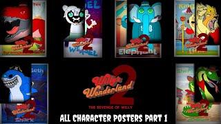 Willy’s Wonderland 2: The Revenge Of Willy - All Character Posters Part 1 (Fan-Made)