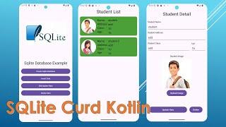 SQLite Database Tutorial: Android Studio Kotlin | CRUD Operations | 2024