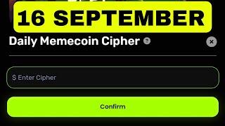 Memes Lab Bot Daily Cipher Today 16 September | Memes Lab Cipher Code Today | Daily Memecoin Cipher