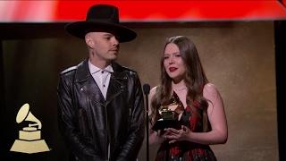 Un Besito Mas Wins Best Latin Pop Album | Acceptance Speech | 59th GRAMMYs