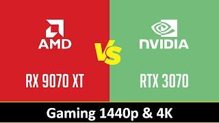 RX 9070 XT vs RTX 3070