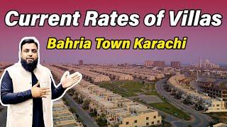 Current Rates of Villas in Bahria Town Karachi #realestate #home