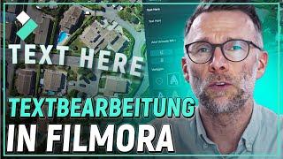 Textbearbeitung in Filmora | Wondershare Filmora Tutorial