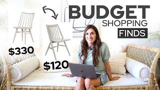 5 Budget DINING Chairs...Dupes for LESS!! Shop with me