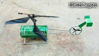 how to make rc helicopter at home | homemade rc helicopter using soda can