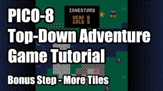 PICO-8 Top-Down Adventure Game Tutorial - Bonus Step - More Tile Types