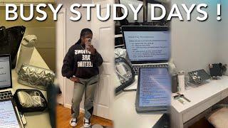 study vlog 🪷 realistic college days, studying, 5 am productive days in my life, lectures & more