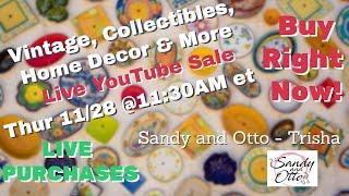 Curated Live Sale Incredible Deals on Unique Finds | Nov 28 @11:30am et (8:30am pt)