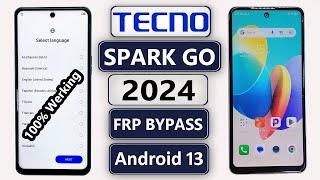 New Method️ Tecno Spark Go 2024 (BG6) Android 13 Frp Bypass/Unlock Without PC | Frp Lock Removal ️