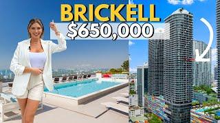 Inside a $650,000 CONDO in BRICKELL MIAMI -  Next to BRICKELL CITY CENTRE - Full Tour