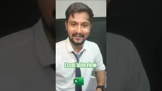 Excel interview Asked Question #shorts #computerzee9