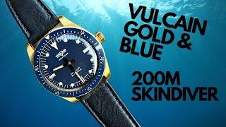 Vulcain Introduce Blue & Gold Skindiver Dive Watch