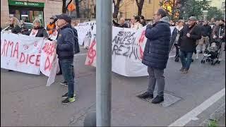 PARMA ~ Manifestazione per la sicurezza, partenza corteo da Via Venezia