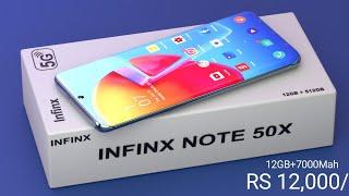 Infinix Note 50x 5G - 7000mAh Battery, 12GB RAM, 120Hz Amoled Display