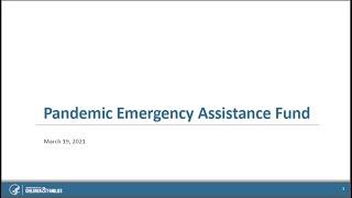 Pandemic Emergency Assistance Fund