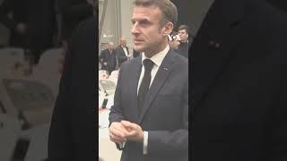 Macron Joins French Troops in Jordan for Christmas Dinner #shorts | VOA News