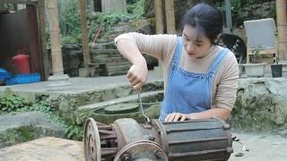 天才女孩修复漏电水泵，机器被腐蚀很难处理，2天修复如初！Genius girl repaired a leaky water pump in 2 days   | 林果儿