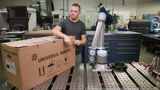 Universal Robots UR10e Unboxing, Setup, Mounting, Power On