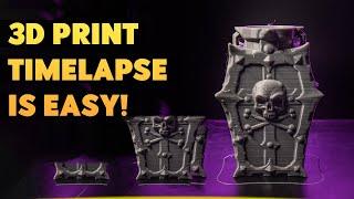 3D printing time lapse NOT USING octolapse