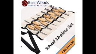 Schaaf Chisels 12 pc Set Tool Review - BearWood.com & Sculptures by Randall Stoner, aka Madcarver