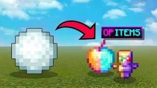 Minecraft,But Snowball Drop Op Items!...