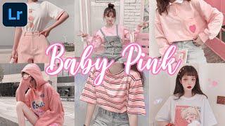 Baby Pink Preset | Lightroom mobile preset tutorial | FREE DNG