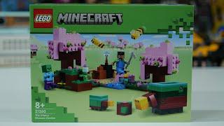 LEGO Minecraft 21260 The Cherry Blossom Garden - LEGO Speed Build Review