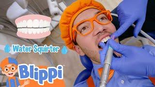 Blippi’s Dental Adventure: A Fun Check-Up with Dr. Ray | Kids Cartoons | Party Playtime!