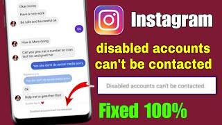 fix disabled accounts can't be contacted instagram problem | disabled accounts can't be contacted