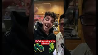 FaZe Rug saying hi to Yesenia ️ | In The Life Of Yesenia