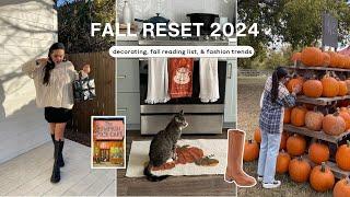 FALL RESET 2024  decorating, reading list, getting cozy