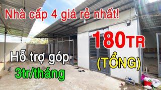 Nhà siêu rẻ 4x10m đúng giá 180trhỗ trợ giá cho người ít tiền, góp mỗi tháng 3tr, gần chợ KCN!