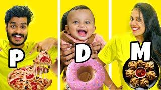 NAME ALPHABET FOOD EATING CHALLENGE 
