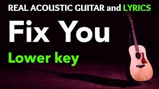 Fix You - Coldplay | (Acoustic Karaoke)