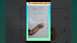 Easy trick of table 7, learn table of 7 easily#shorts #viral #yt #trending #maths #table #easy