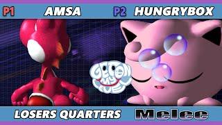 GOML 2023 Top 8 - aMSa (Yoshi, Falco) Vs. Hungrbox (Jigglypuff) Smash Melee - SSBM