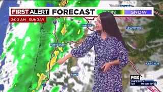 FOX 12 Oregon Saturday evening weather forecast for Portland (10/26)