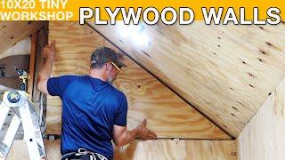 Building a Tiny Workshop: Plywood Walls