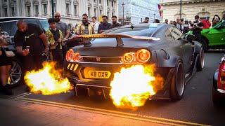 CRAZY Nissan GTR stole the show at car meet in Central London!!!