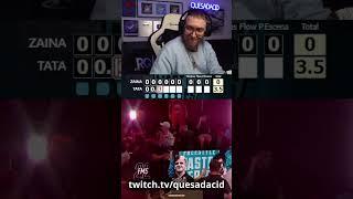 RODRIGO QUESADA REACCIONA AL MINUTO DE RESPUESTA DE TATA VS ZAINA EN FMS ARGENTINA J10