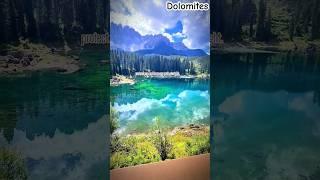 dolomites lake #dolomites #italy #largo #lake #mountains #nature #video #shorts #youtube #viral