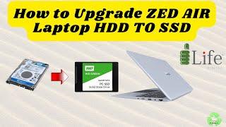 How to Upgrade Zed AirX Laptop HDD to SSD.#zed airx #laptop