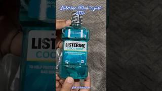 Listerine 750ml in 277 from amazon #listerine #750ml #unboxingworld #mouthfreshner #amazon