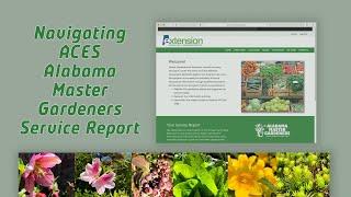 Navigating ACES Alabama Master Gardener Service Report