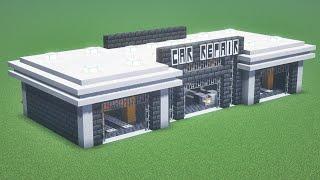 How To Build a Auto/Car Repair Garage - Minecraft Tutorial