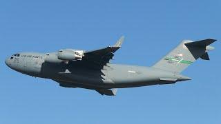 Various C-17s Landing & Departing March Field