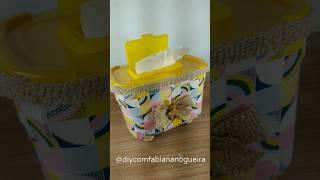 Porta papel higiênico feito com pote de sorvete  #diy #reciclagem #craft #potes