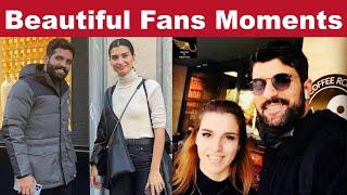 Tuba Büyüküstün & Engin Akyürek Fan Moments - Engin Shows Love For His Fans - Wining Hearts