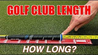 Measuring Golf Clubs / Correct length for you?